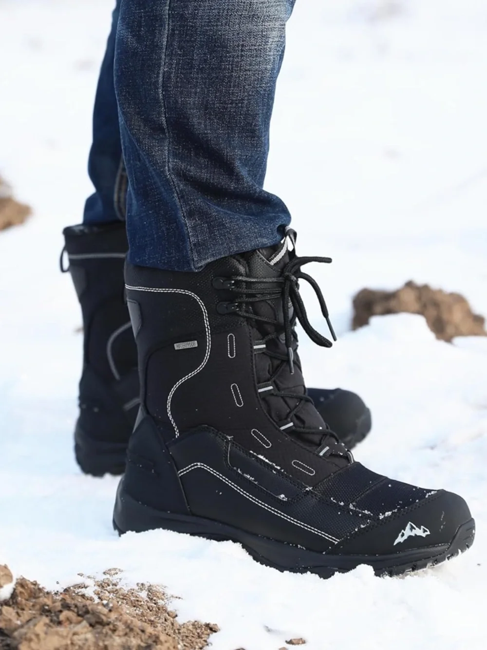 Waterproof Black Insulated Snow & Rain Boot - Unknown Brand